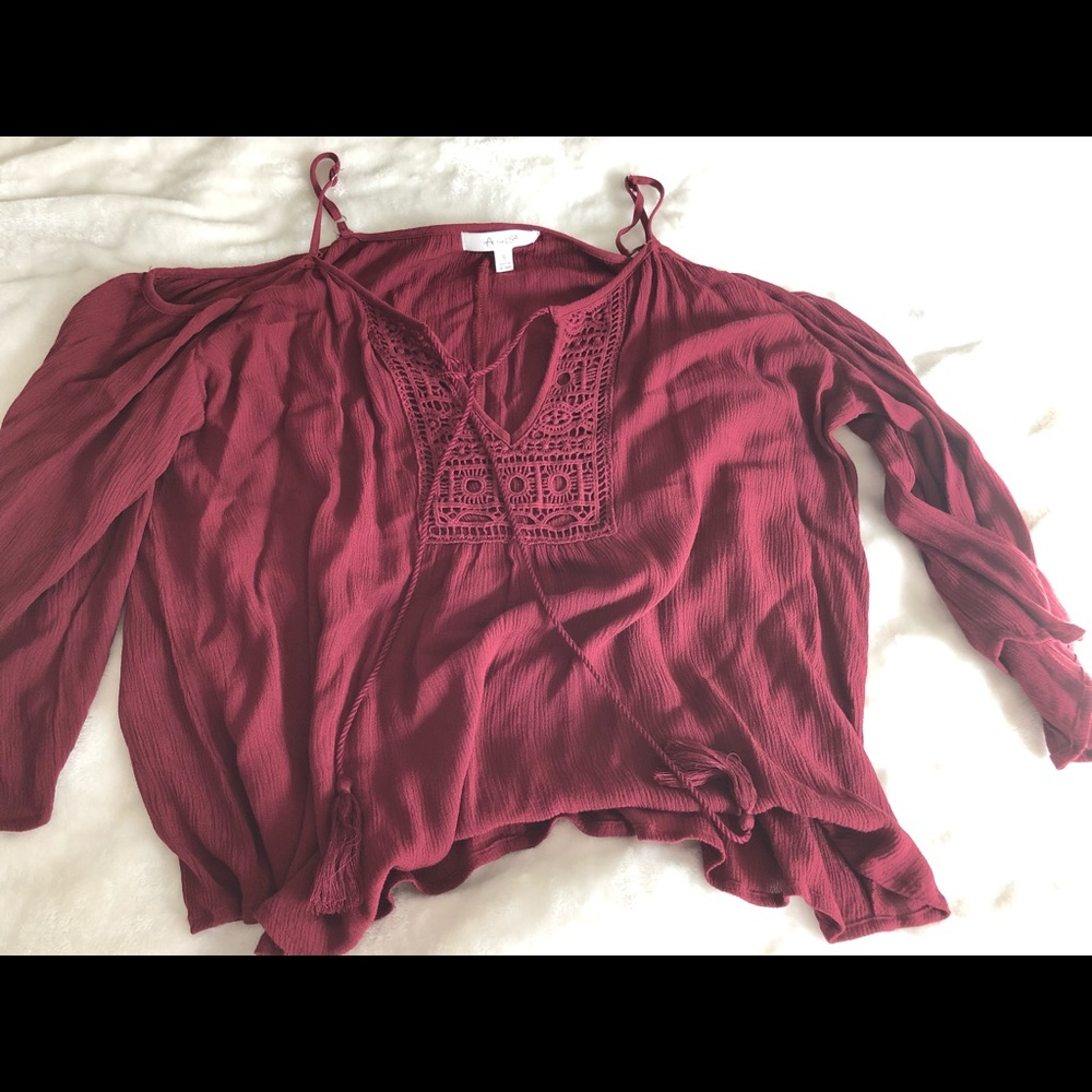 Cold shoulder blouse